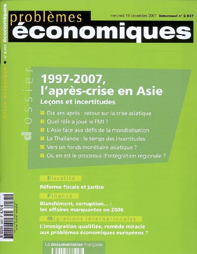 Problèmes économiques, n°...