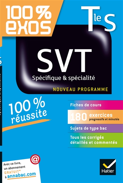 SVT Terminale S spécifique & spécialité : nouveau programme