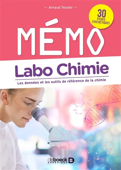 Mémo labo chimie : les données et les outils de référence de la chimie : 34 fiches synthétiques