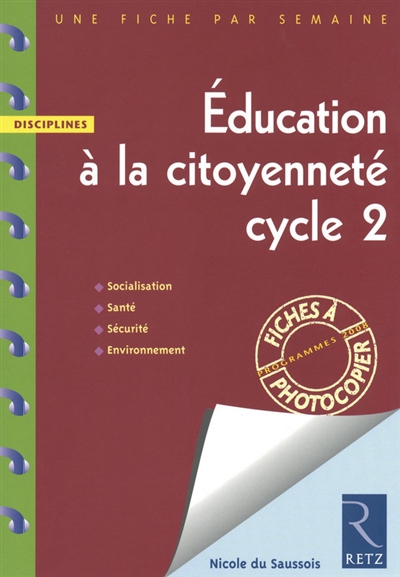 Education à la citoyenneté, cycle 2 : programmes 2008