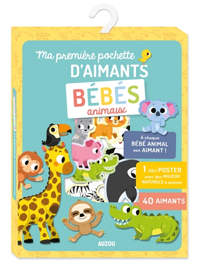 Bébés animaux : ma première pochette d'aimants