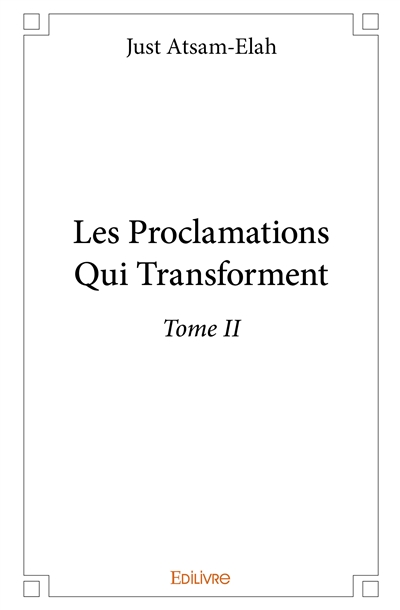 Les proclamations qui...