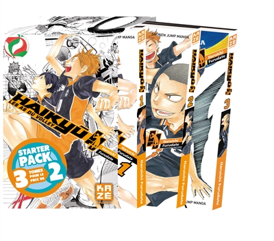 Haikyu !! : les as du volley : coffret trois premiers tomes