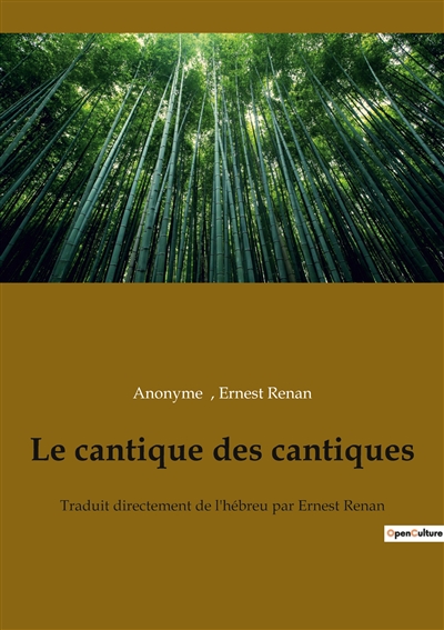 Le cantique des cantiques :...