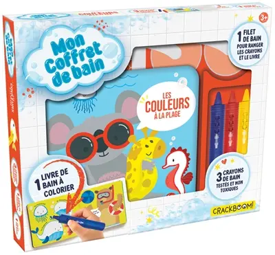 Mon coffret de bain : Les couleurs à la plage