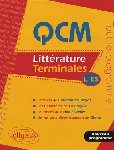 QCM littérature, terminales L, ES