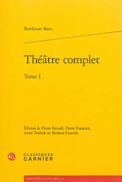 Théâtre complet. Vol. 1