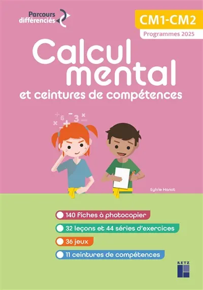 Calcul mental et ceintures de compétences : CM1, CM2 : programmes 2025
