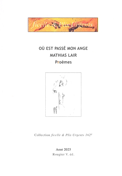 Où est passé mon ange ? : proèmes
