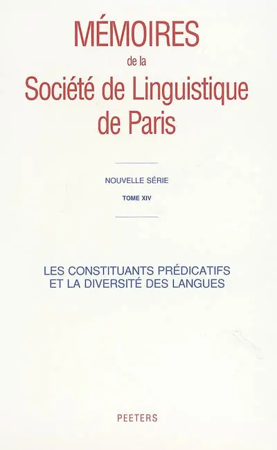 Les constituants prédicatifs et la diversité des langues