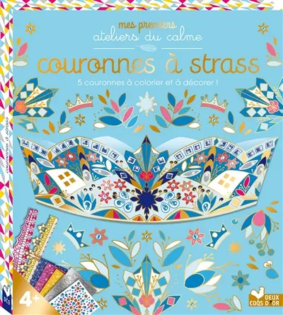 Couronnes à strass : 5 couronnes à colorier et à décorer !