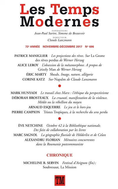 Temps modernes (Les), n° 696