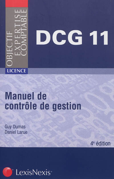 Manuel de contrôle de gestion, DCG 11