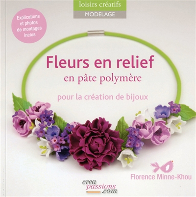 Fleurs en relief en pâte...