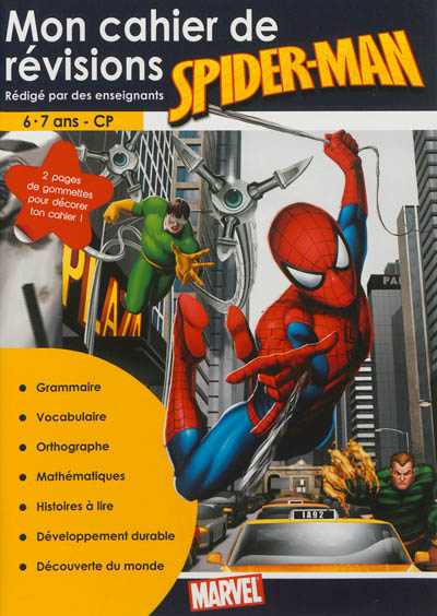 Mon cahier de révisions Spider-Man : 6-7 ans, CP