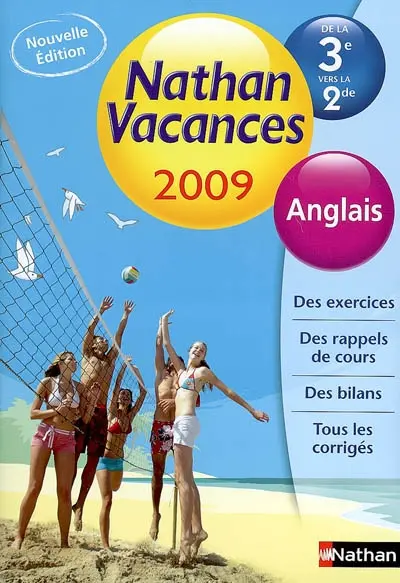 Nathan vacances anglais 2009, de la 3e vers la 2de