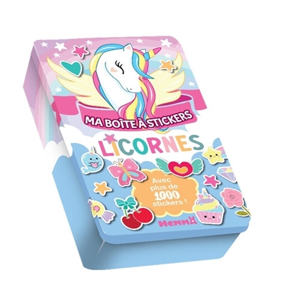 Ma boite à stickers : Licornes : Avec plus de 1000 stickers !