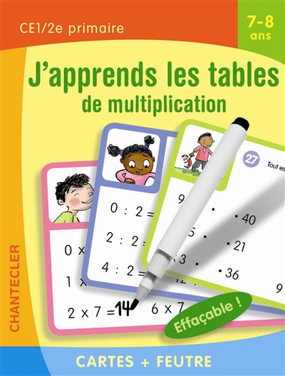 J'apprends les tables de multiplication CE1, 2e primaire, 7-8 ans