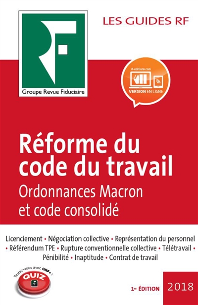 Réforme du code du travail : ordonnances Macron et code consolidé