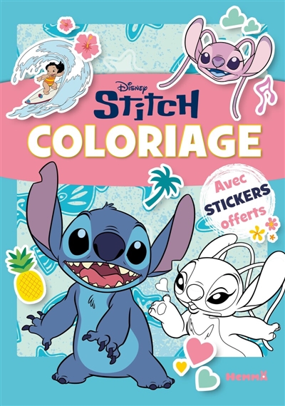 Disney Stitch : Coloriage avec stickers : offerts