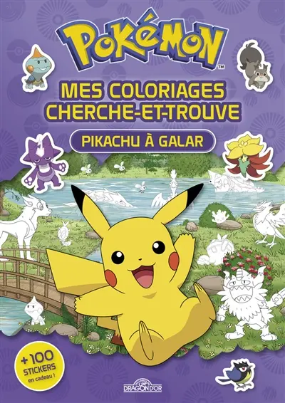Pokémon : mes coloriages cherche-et-trouve : Pikachu à Galar