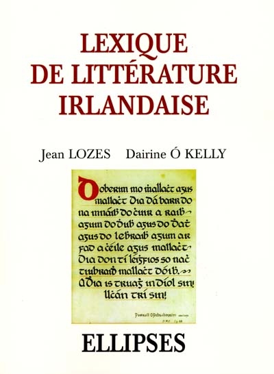 Lexique de littérature irlandaise