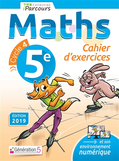 Maths 5e, cycle 4 : cahier d'exercices