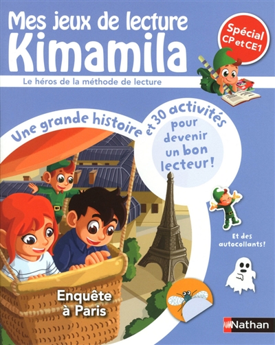 Mes jeux de lecture Kimamila. Enquête à Paris : spécial CP et CE1