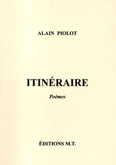 Itinéraire : poèmes