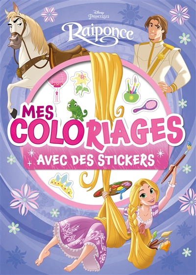 Raiponce : mes coloriages avec stickers