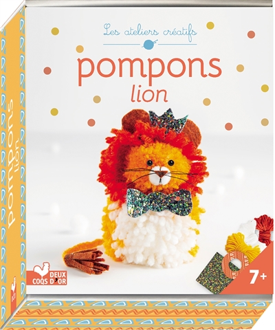 Pompons lion : mini-boîte avec accessoires