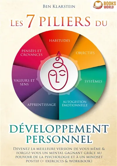 Les 7 piliers du développement personnel : Devenez la meilleure version de vous-même & forgez-vous un mental gagnant grâce au pouvoir de la psychologie et à un mindset positif (+ exercices & workbook)