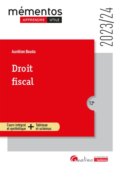 Droit fiscal : 2023-2024