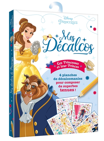 Disney princesses : mes décalcos : princes et princesses