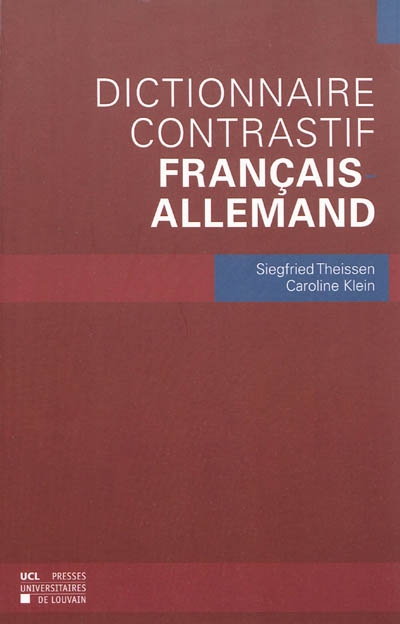 Dictionnaire contrastif français-allemand