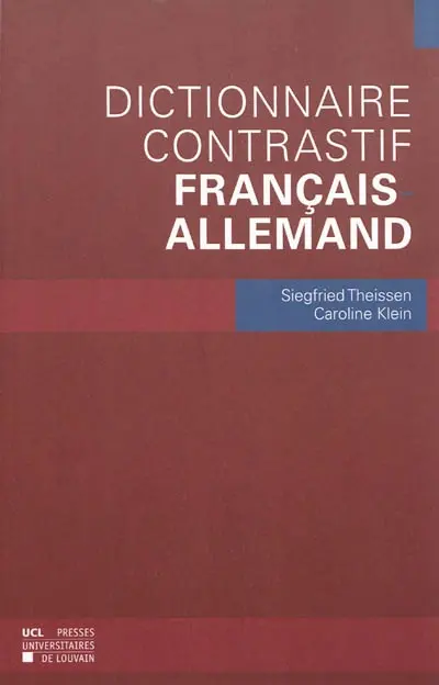 Dictionnaire contrastif français-allemand