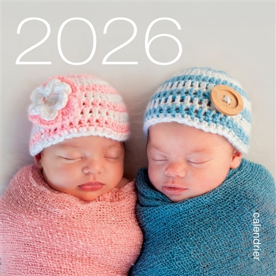 Calendrier mural 2026 : Bébés