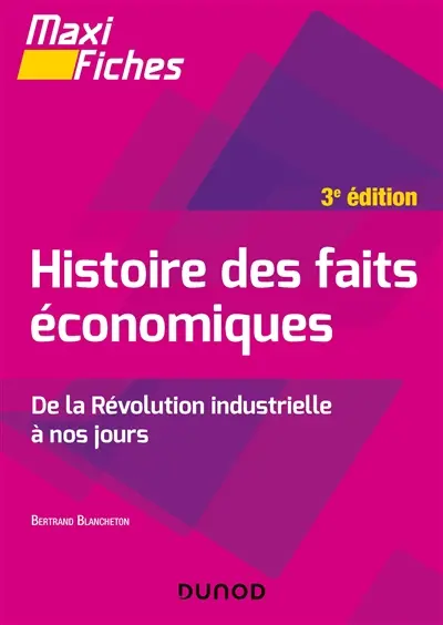 Histoire des faits économiques : de la révolution industrielle à nos jours