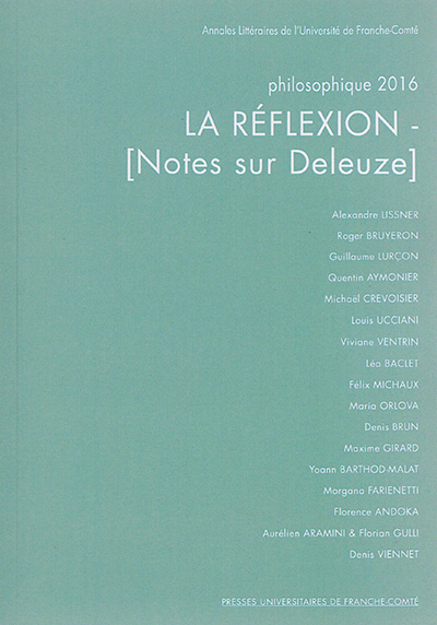 Philosophique, n° 2016. La...