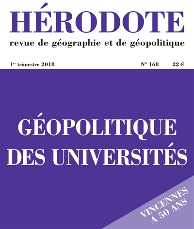 hérodote, n° 168. géopolitique des universités