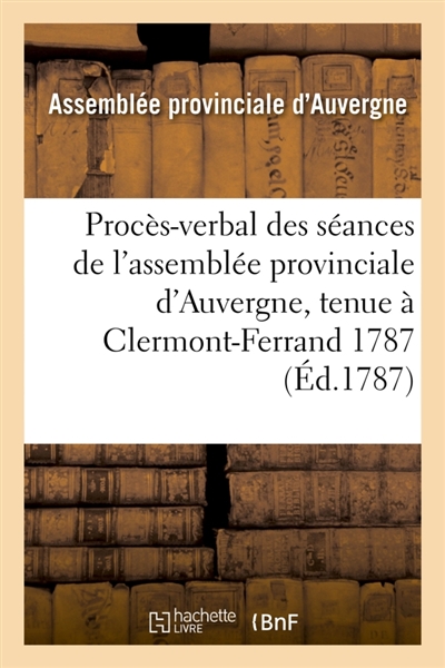 Procès-verbal des séances...