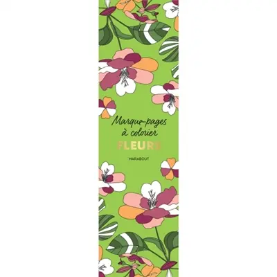 Marque-pages à colorier : Fleurs