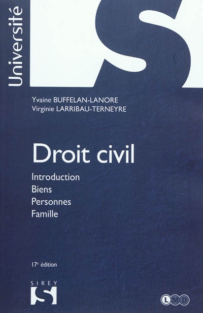 Droit civil : introduction, biens, personnes, famille