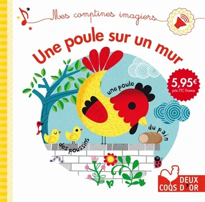Une poule sur un mur