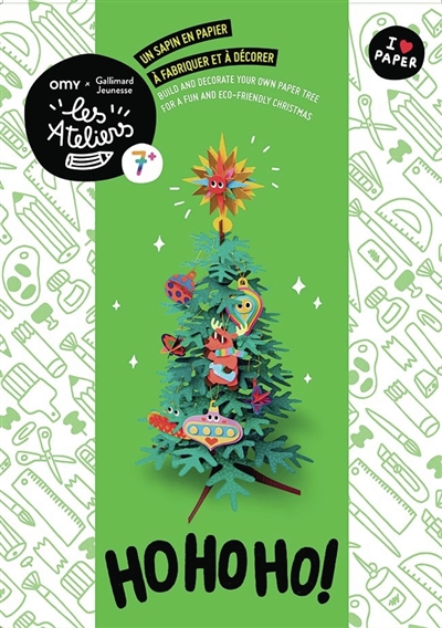 Ho ho ho ! : un sapin en papier à fabriquer et à décorer. Ho ho ho ! : build and decorate your own paper tree for a fun and eco-friendly Christmas