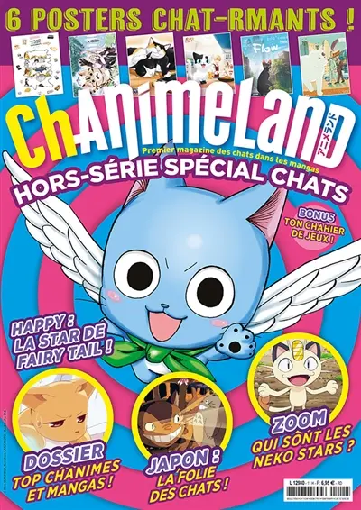 Anime land, hors série : le premier magazine de l'animation et du manga. Chanimeland : premier magazine des chats dans les mangas : hors-série spécial chats