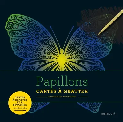 Papillons : cartes à gratter