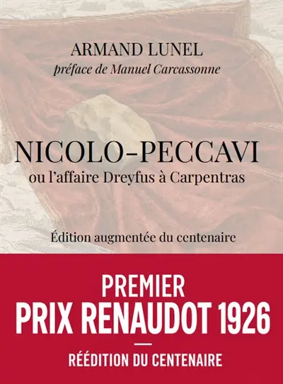 Nicolo-Peccavi ou L'affaire Dreyfus à Carpentras