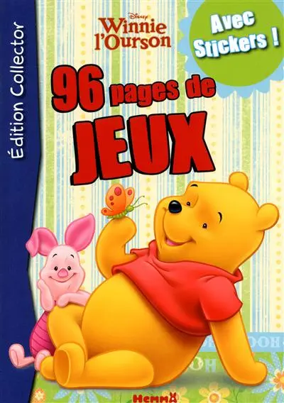 96 pages de jeux Winnie l'ourson
