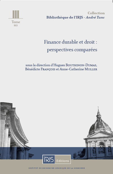 Finance durable et droit : perspectives comparées